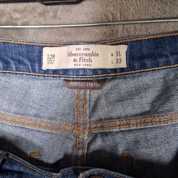 Abercrombie & Fitch Blue Boyfriend Jeans - Picture 4 of 5